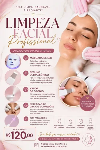 Limpeza facial profunda 