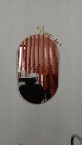 Espelho oval 80x50cm