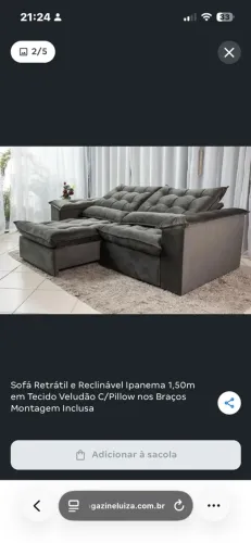 Sofá retrátil