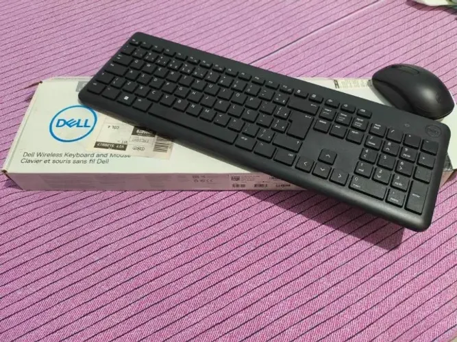 Dell - Teclado e Mouse sem fio, Preto