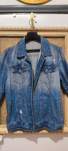 Jaqueta jeans clássica, masculina. T.M