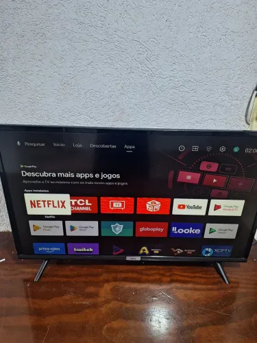 TV SMART TCL ANDROID 32 POLEGADAS FUNCIONANDO PERFEITAMENTE ACEITO CARTÃO DE CRÉDITO