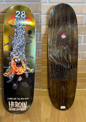 Shape de skate Egg Board Heroin Skateboards Extermínio tam 9?