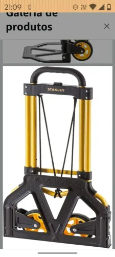 Carrinho para transportar ferramentas Stanley.