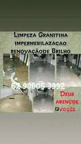 Limpeza de Granitina e Restauração de brilho impermeabilização 