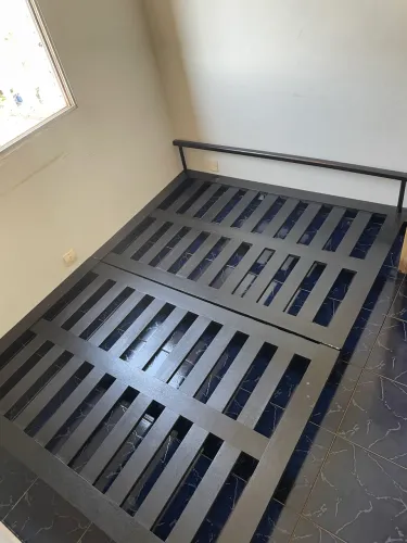 CAMA JAPONESA + COLCHÃO CASAL + BASE AUXILIAR