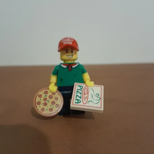 lego original pizza guy minifigure