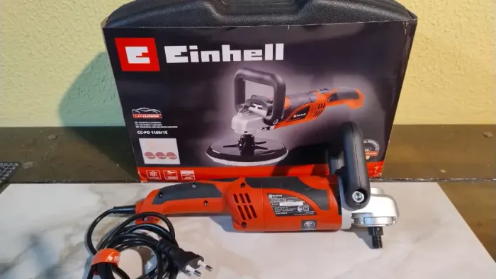 Politriz E Lixadeira Einhell Cc-po 1100/1 E + Kit De Boinas Esponjas 12pç - 7" - 110 V