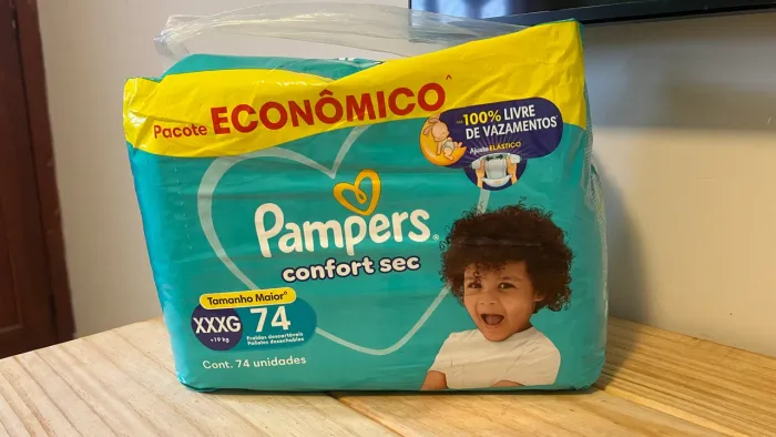 Fralda pampers confort sec xxxg
