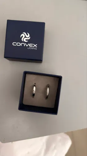 Alianças Prata Convex