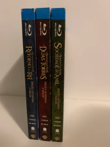 Box senhor dos anéis em Blu ray versão estendida 2 discos