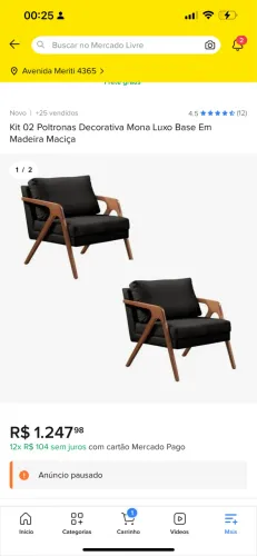 IMPERDÍVEL POLTRONAS LUXO BARATO
