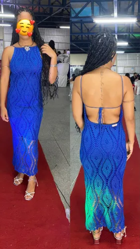 Vestido de crochê