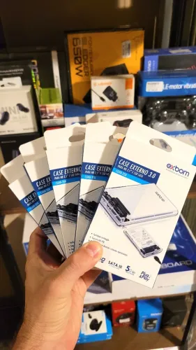 Case HD externo 2,5 polegadas, novo, lacrado, com garantia!