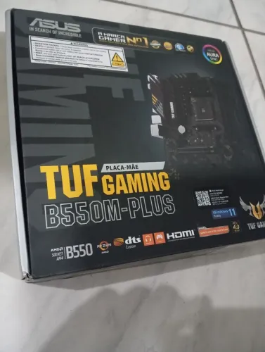 ASUS TUF Gaming B550M-PLUS AM4 DDR4 | Excelente Estado | Na Caixa. Leia a descrição!