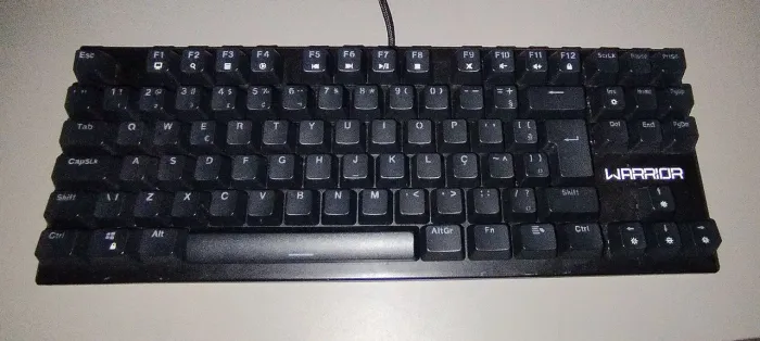 Teclado Mecânico Warrior Tero TC237 - Switch Blue - RGB - ABNT2