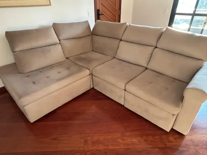 Sofá de Canto Chaise 5 lugares