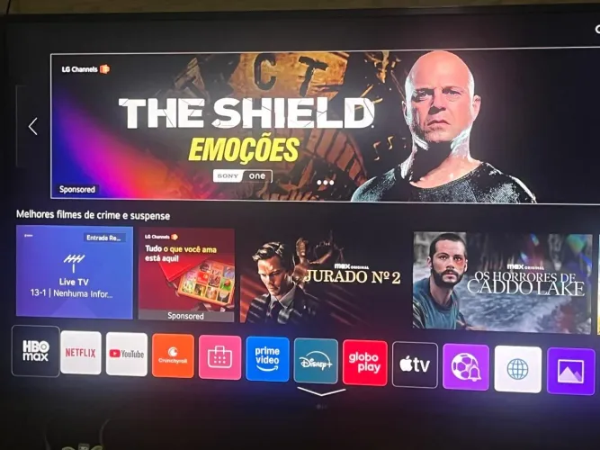 Smart TV 55" LG ultra HD controle inteligente 