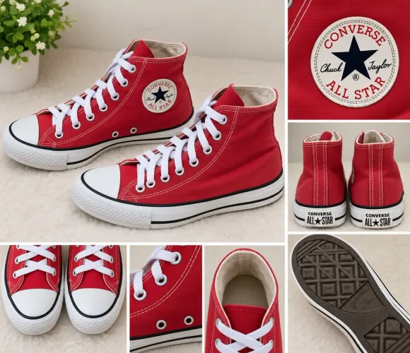 Tênis Converse All Star Cano Alto Vermelho
