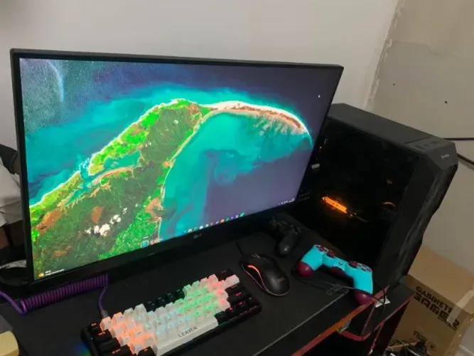 Setup Gamer Completo - Ryzen 7 5700 + GTX 1660 SUPER + Monitor LG