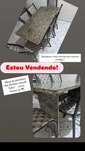 Mesa de mármore( não fazemos entrega )