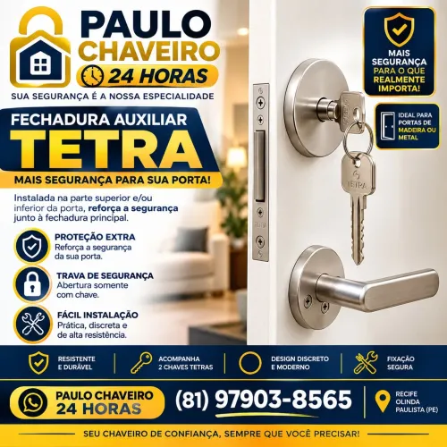 Fechadura tetra dr segurança