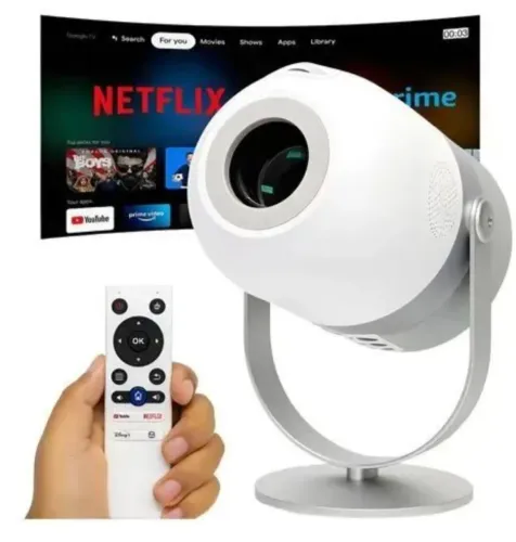 Projetor r1 smart novo sem marcas de uso