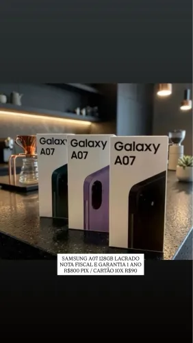Samsung a07 128gb Lacrado - Nota fiscal 