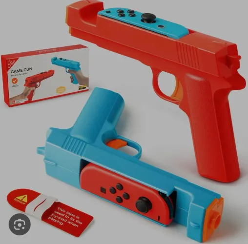  joy con Nintendo switch + armas pra jogos de tiro