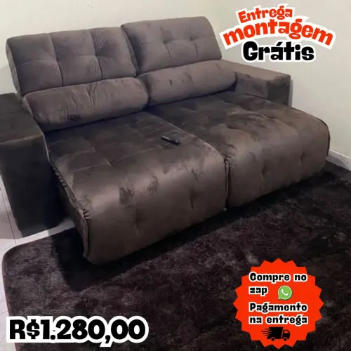 Sofá Retrátil marrom