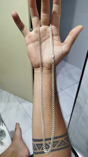Prata 925 italiana 7MM por 70CM