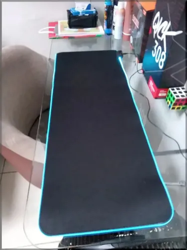 Mouse Pad 80x30cm led rgb Speed USB para Computador e Desktop pronta entrega