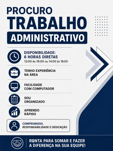 Trabalho administrativo - procuro