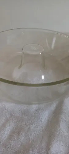 Forma de bolo de vidro 