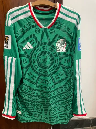 Camisa México 2026 manga longa jogador