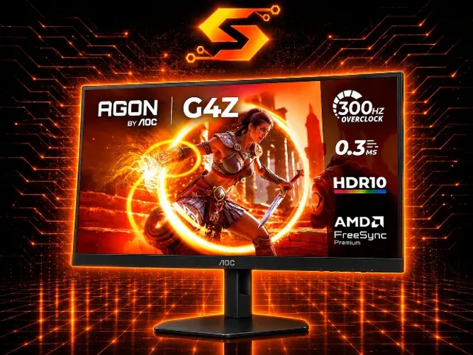 Monitor Gamer Curvo AOC AGON G4Z 27" Full HD VA 300Hz 0,3ms HDR10 Base Ajustável