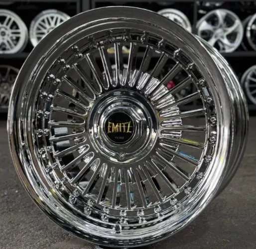 Rodas aro 17 Furação 4x100 4x114 Emitz Chrome