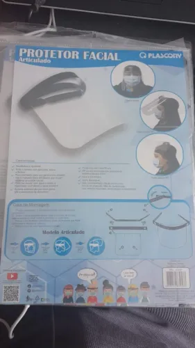 protetor facial articulado