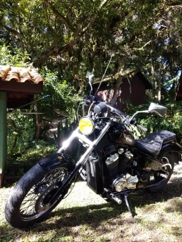 Vendo Honda Shadow Vt600 Preta, 2004, Custom 