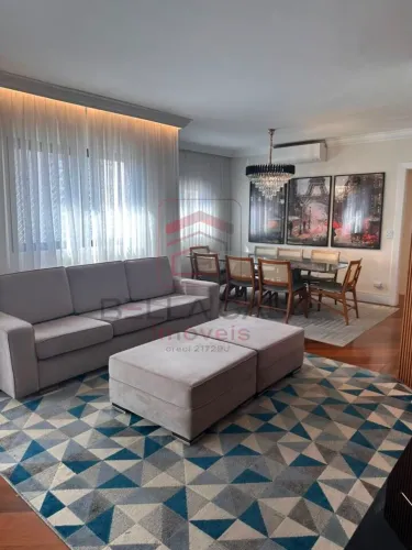 Apartamento Mobiliado para Alugar no Jardim Anália Franco - 140m2- 3 dormitórios - 3 vagas