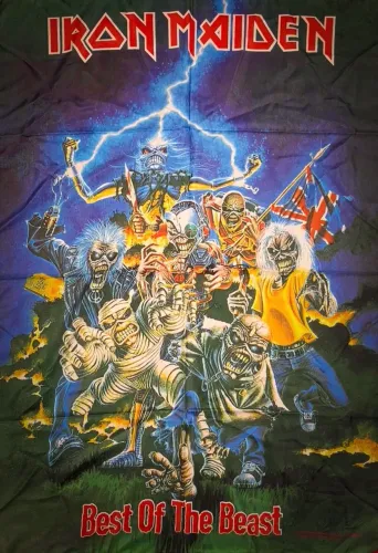 Iron Maiden Official Flag Best Of The Beast (1996)