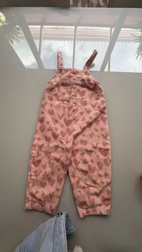 Macacão infantil jeans 2 a 4 anos importado