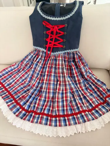 Vestido típico alemão - tamanho 12 (Dirndl)