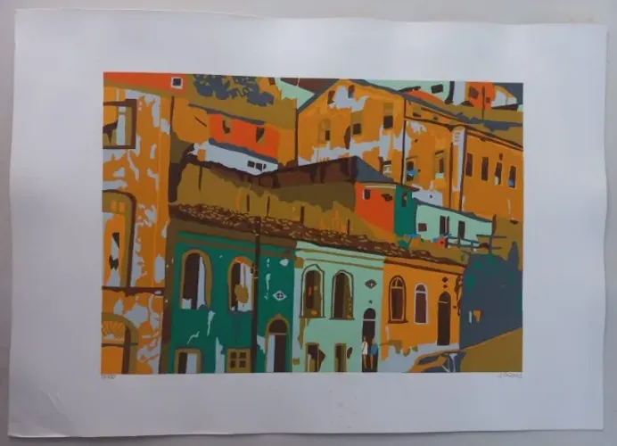 Quadro de Jorge Cravo - Obra em serigrafia   