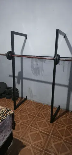 Suporte 2x1 Agachamento e Supino Nunca Usado!