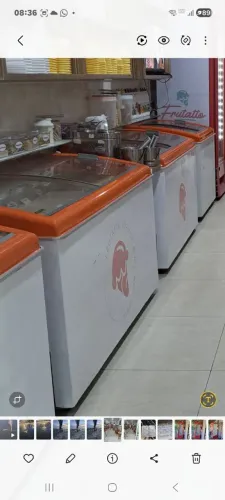Freezer 400 litros tampa de vidro 