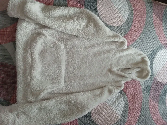Moletom de pelinhos creme