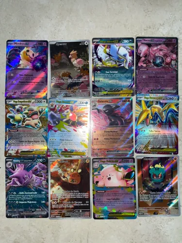 Lote de Cartas Pokémon TCG - 12 Cartas EX/full art - Originais