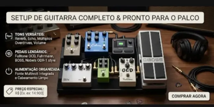 Pedalbord completo profissional.