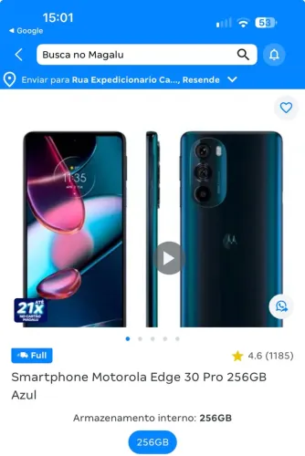 MOTOROLA EDGE $1200 SEMI NOVO